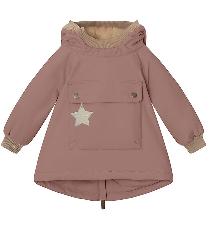 Mini A Ture Vinterjakke Babywen Fleece Light Plum