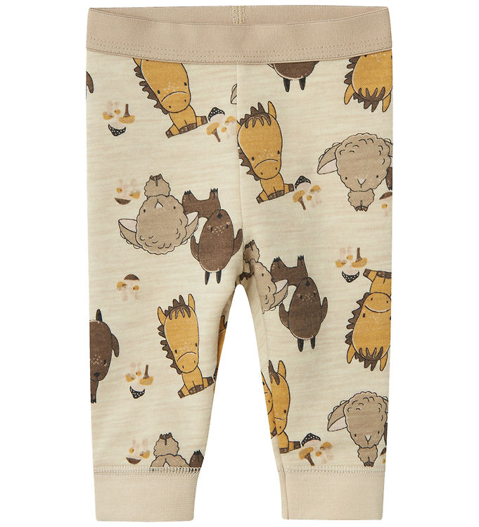 Name It Leggings Uld/bomuld Nbnwup Peyote Melange/aop