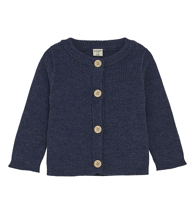 CeLaVi Cardigan - Uld - Strik - Naval Academy Melange
