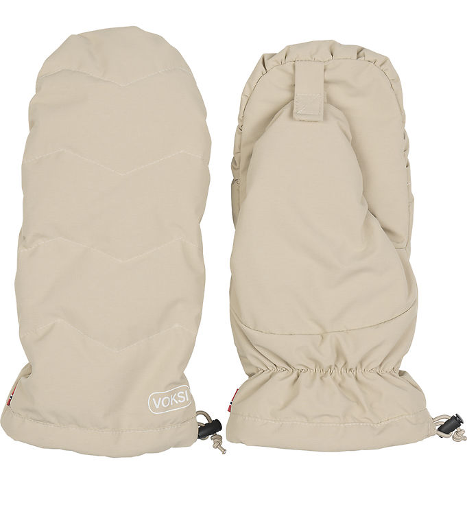 Voksi Barnevognshandsker – Seashell Sand/Light Grey