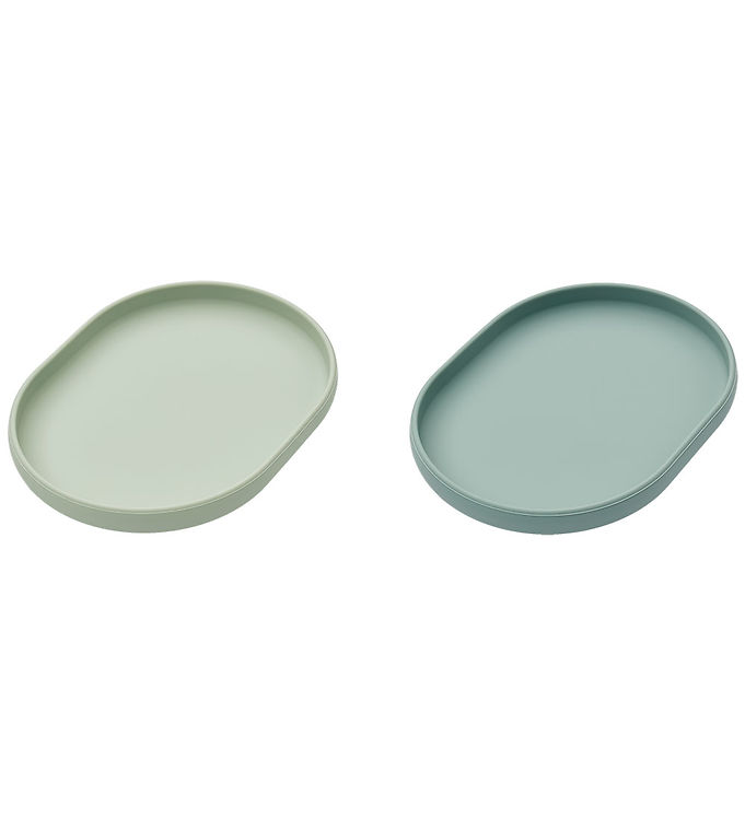 Tallerken Anita 2 Pak Silikone Dusty Mint Pepper Fra Liewood