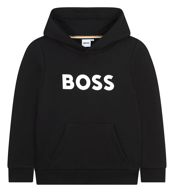 Boss Hættetrøje Sort M. Hvid