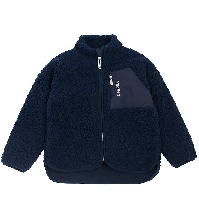 Viking Fleecejakke Playtime Pile Teddy Navy