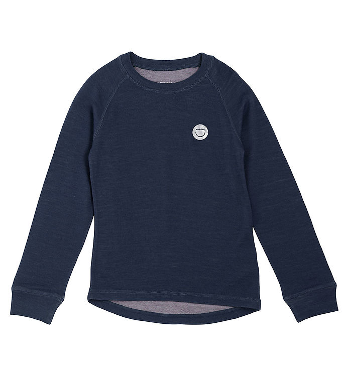 Viking Bluse Uld/bambus Baselayer Navy