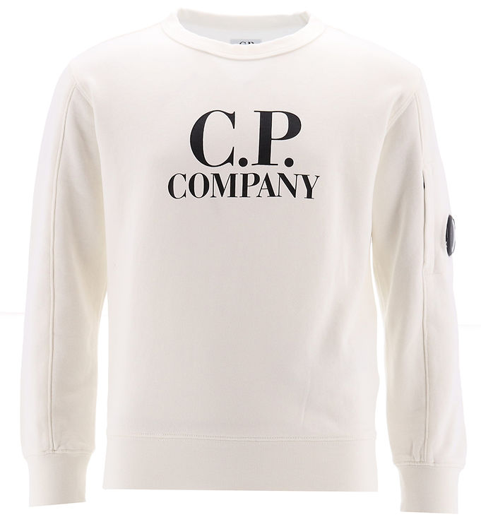 C P Company Sweatshirt Gauze White M Logo