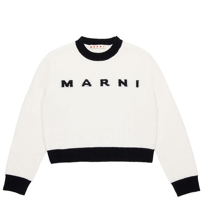 Marni Bluse Cropped Uld Hvd Sort