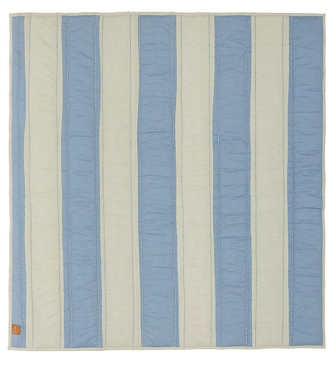 Oyoy Tæppe Striped Quilted Blue/clay