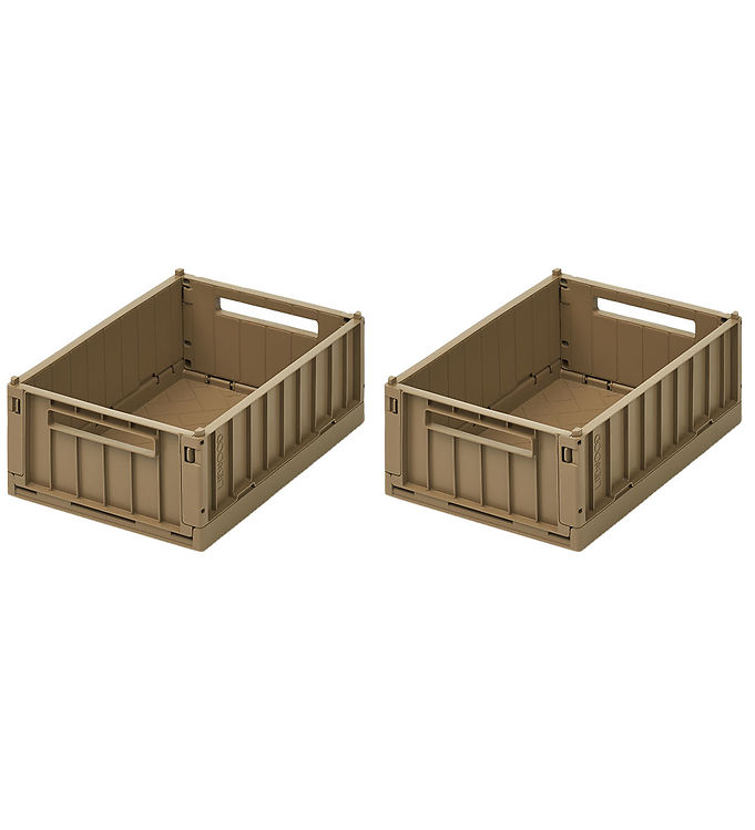 Liewood Foldekasser – 25x18x9,5 cm – Small – 2-pak – Oat