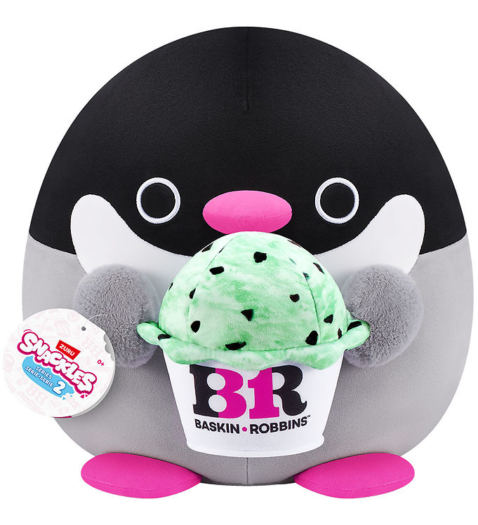 Snackles Bamse 35 Cm Pingvinen Penelope M. Baskin Robbins