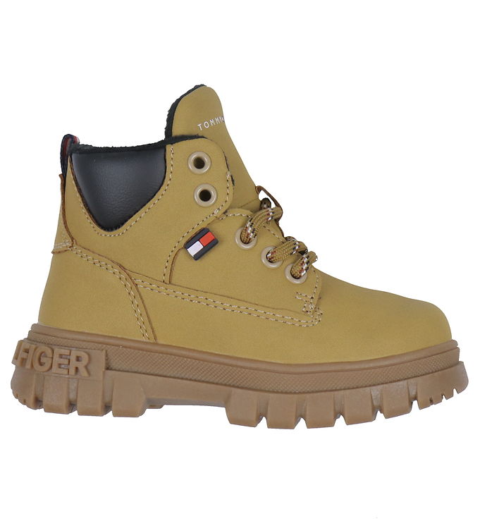 Tommy Hilfiger Støvler Lace-up Ochre