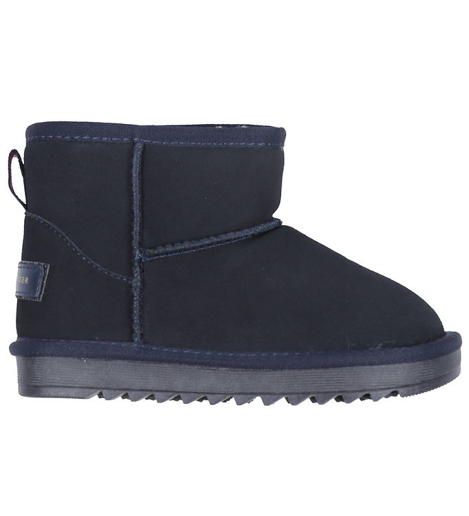 Tommy Hilfiger Bamsestøvler Fur Boot Blå