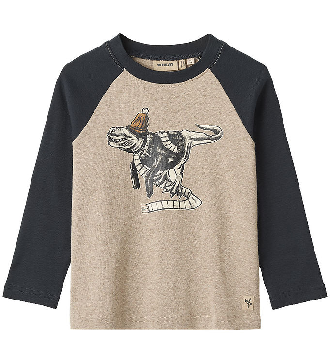 Wheat Bluse Rolf Gravel Melange