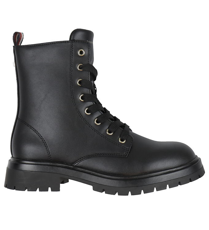 Tommy Hilfiger Støvler Lace-up Sort