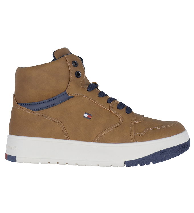 Tommy Hilfiger Støvler Mid Cutlace-up Tobacco
