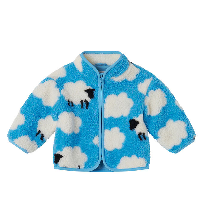 Stella Mccartney Kids Fleecejakke Lyseblå M. Skyer/får