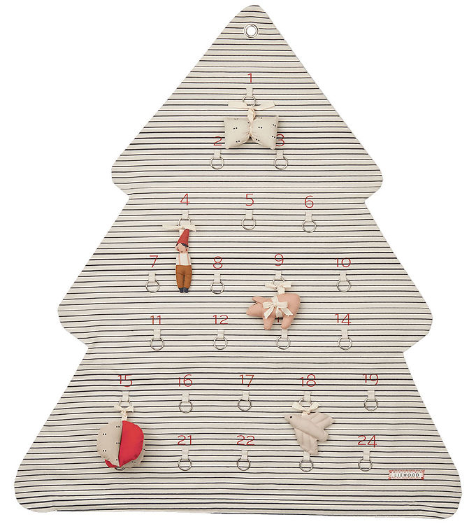 Kalender Natalie Christmas Stripes Sandy Classic Nav Fra Liewood