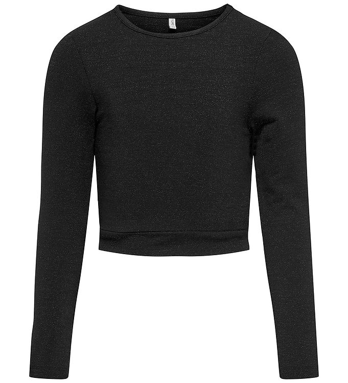 Kids Only Bluse Cropped Kogroma Sort M Glimmer