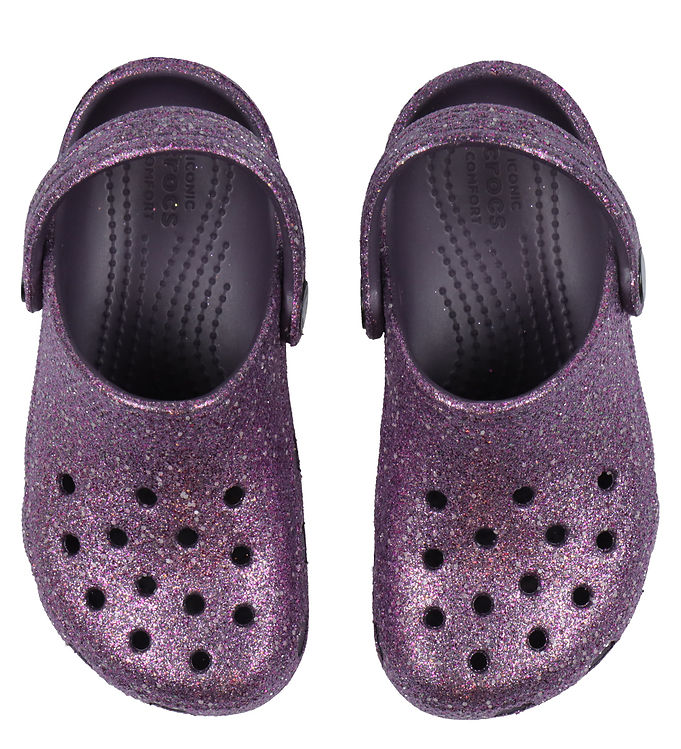 Crocs Sandaler Classic Space Glitter Clog Dark Iris
