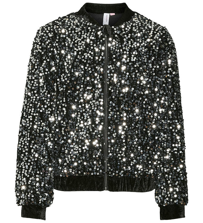Vero Moda Girl Cardigan Vmbella Black/silver Sequin