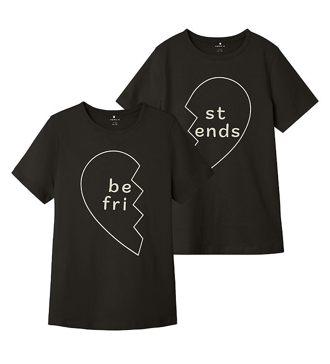 Billede af Name It T-shirt - NkfOfreind - 2 pak - Black