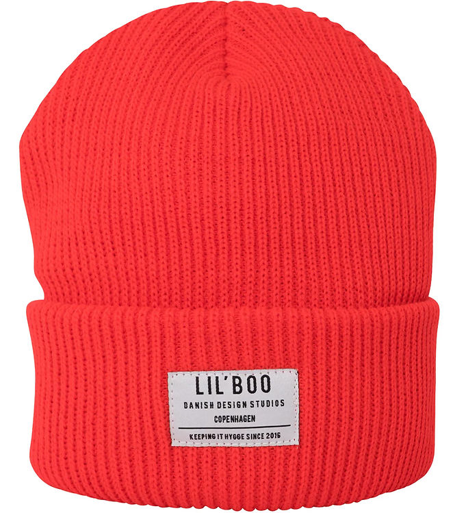 Billede af Lil'Boo Copenhagen hue Strik - Hygge Beanie - Red