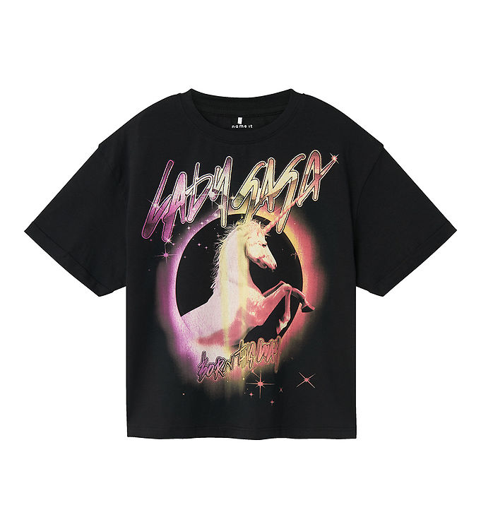 Billede af Name It T-Shirt - NkfOxy - Lady Gaga - Black