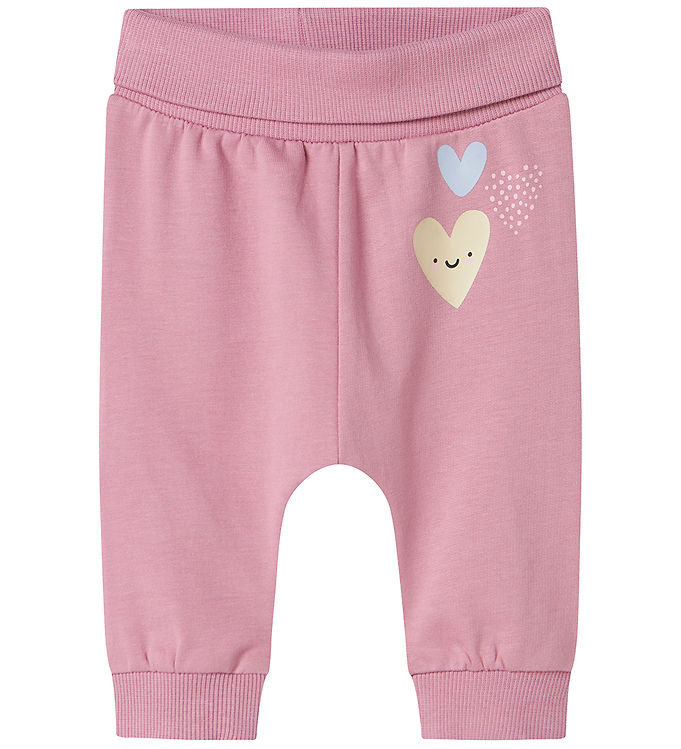 Name It Sweatpants Nbfvrillie Mauve Orchid/hearts