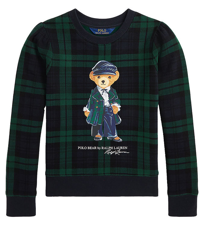 Polo Ralph Lauren Sweatee Shirt Sort/grønternet M. Bamse