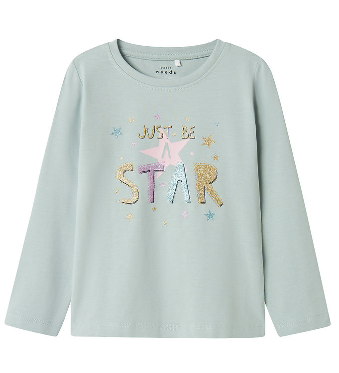Name Bluse Nmfvix Gray Mist Just Star