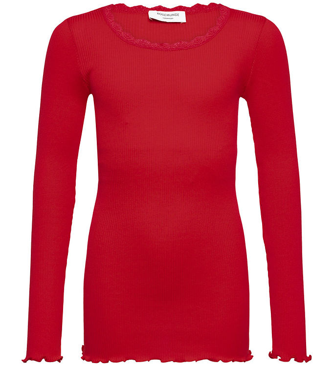 Rosemunde Bluse Beatha Rib Crimson Blonder