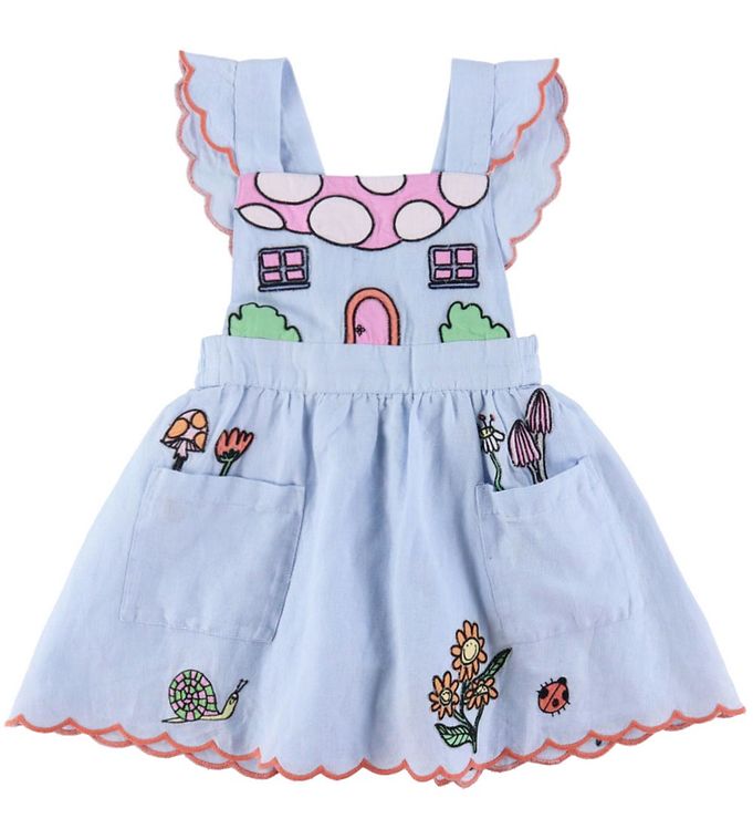 Stella McCartney Kids Spencer - Lyseblå m. Broderi