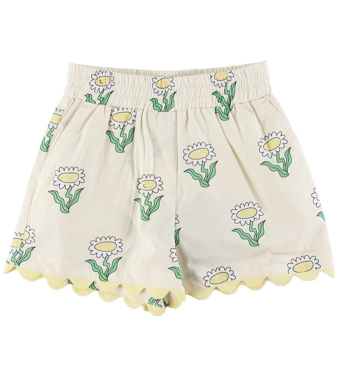 Stella Mccartney Kids Shorts Creme M. Blomster