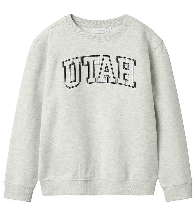Name It Sweatee Shirt Nkftaloy Light Grey Melange M. Print