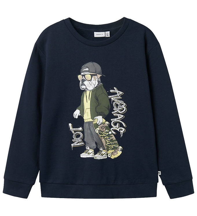 Name It Sweatee Shirt Nkmtehogo Navy Blazer M. Print