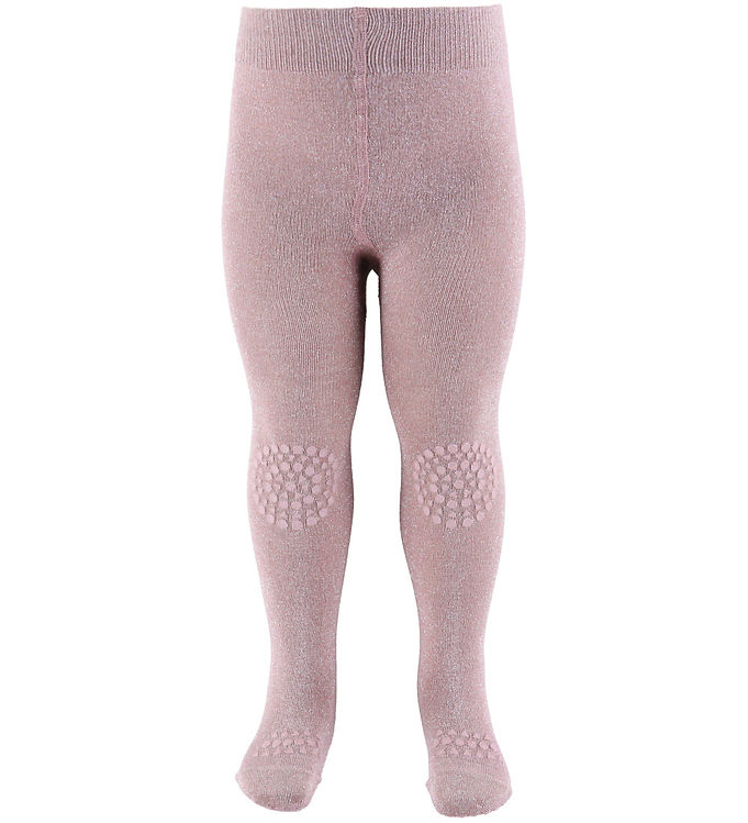Billede af GoBabyGo Skridsikre Strømpebukser - Bambus - Lavender Glitter