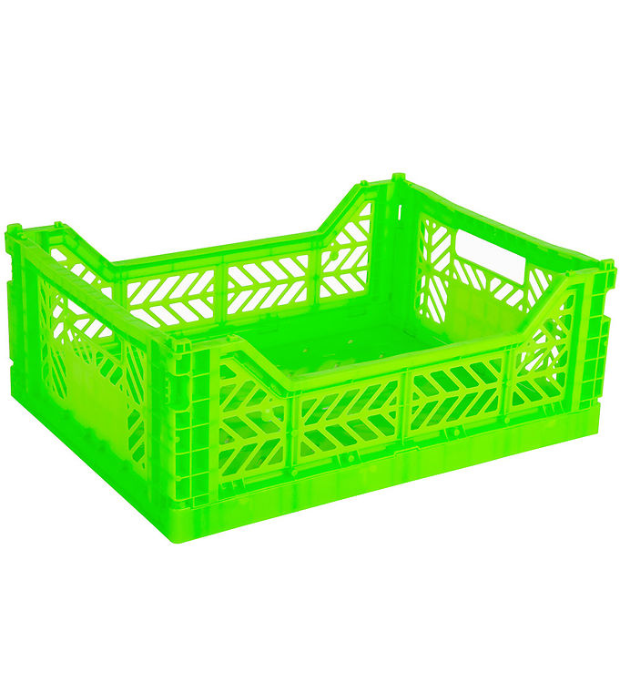 Aykasa Foldekasse – 40x30x15 cm – Midi – Neon Green