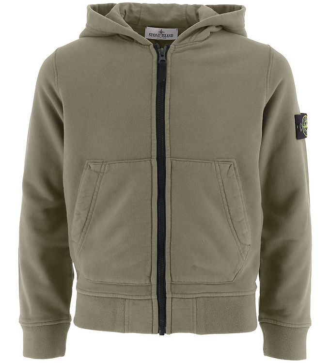 Stone Island Cardigan Mud M Logo