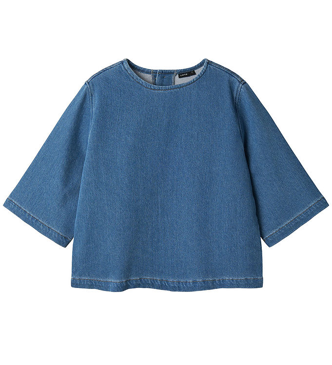 Lmtd Bluse 3/4 Nlflotte Light Blue Denim