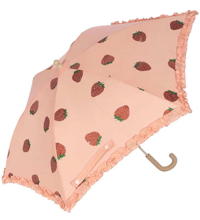 Konges Sløjd Paraply Frill Strawberry Glitter