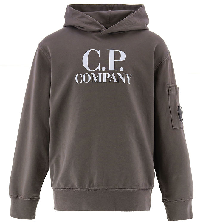 C.p. Company Hættetrøje Mørkegrå M. Hvid