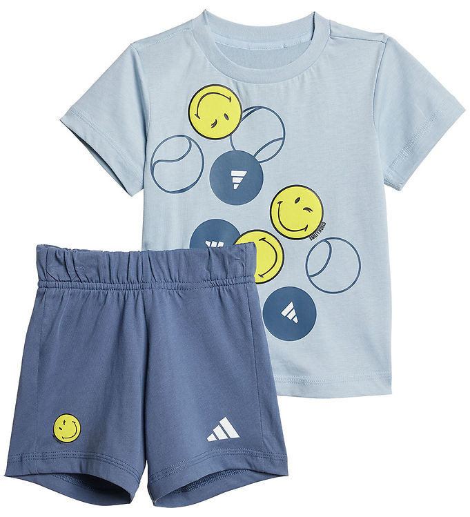 Adidas Performance Shortssæt I Smi Wonblu/prloin/byello