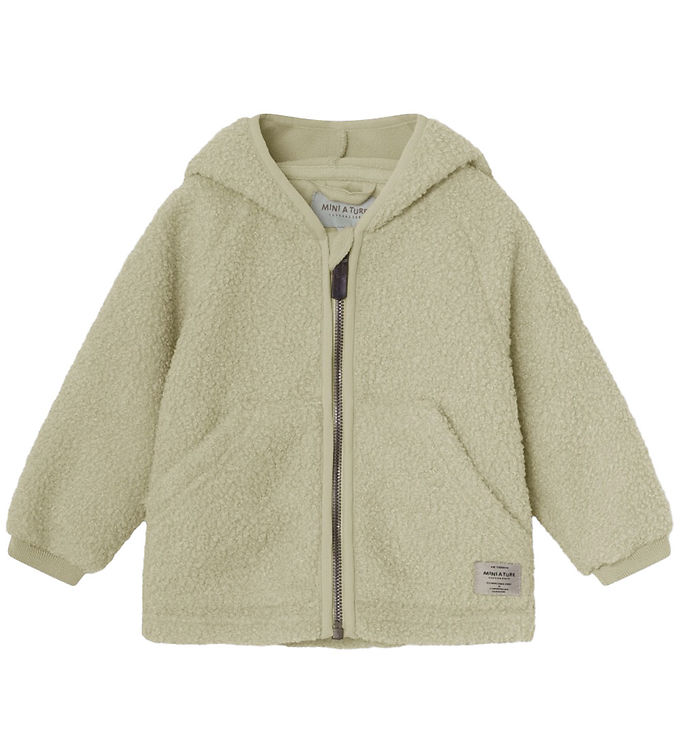 Mini A Ture Fleecejakke Teddy Matliff Elm Green