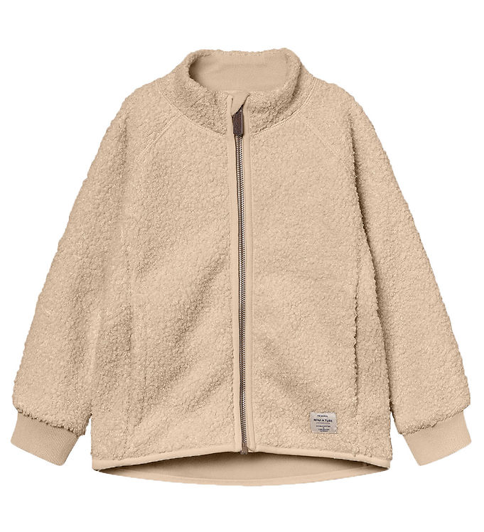 Mini A Ture Fleecejakke Teddy Matcedric Sesame