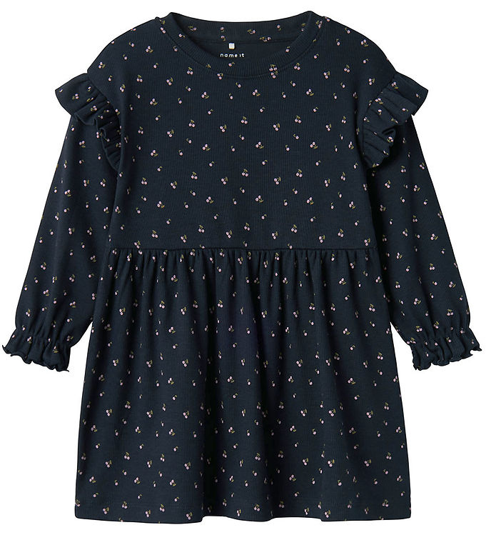 Name It Kjole Rib Nmfbebeth Navy Blazer M. Kirsebær