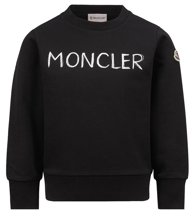 Moncler Sweatee Shirt Sort M. Hvid