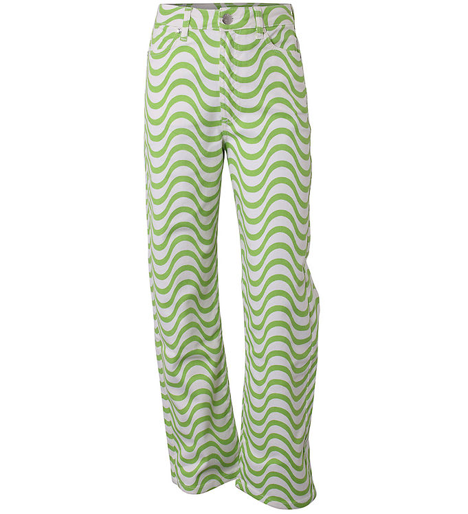 Hound Jeans Wave Printed Denim Green