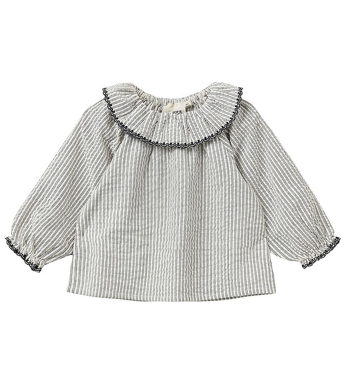 Sofie Schnoor Bluse Black Thin Stripe