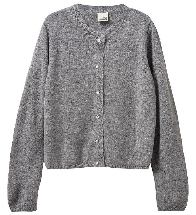 Sofie Schnoor Cardigan - Strik - Uld - Grey Melange