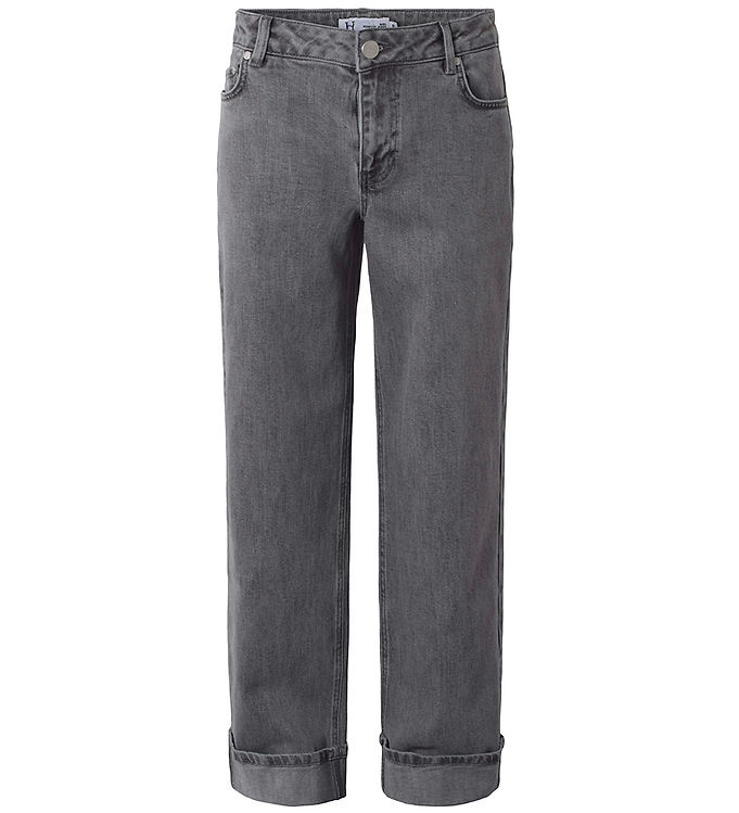Hound Jeans Folded Wide Dark Grey Denim