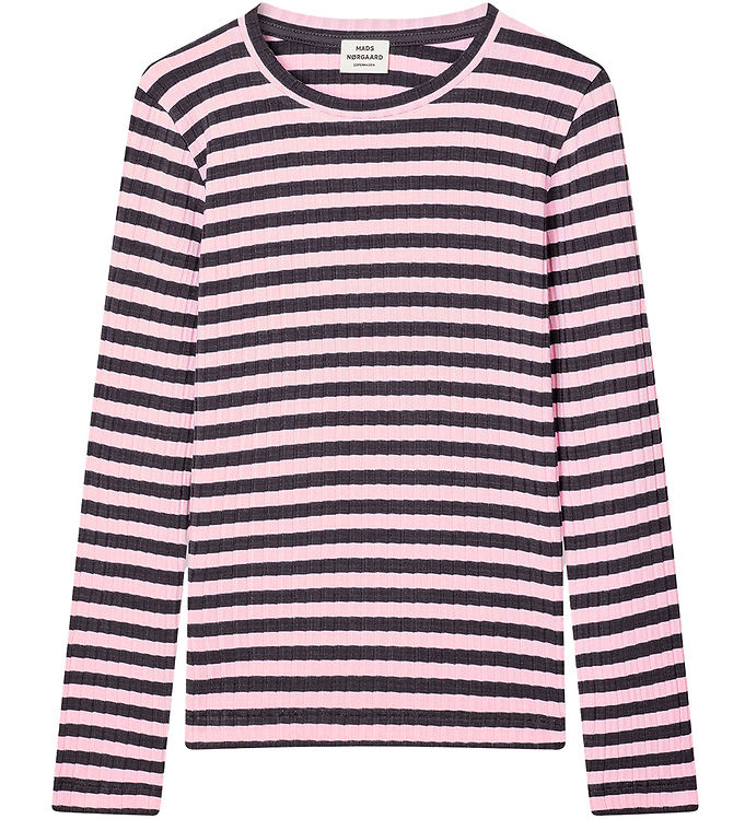 Mads Nørgaard Bluse Rib Classic Stripe Talika Parisian Nig